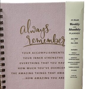 2026 Planners, Eccolo Spiral Agenda Planner, Weekly & Monthly Pages, 12 Months